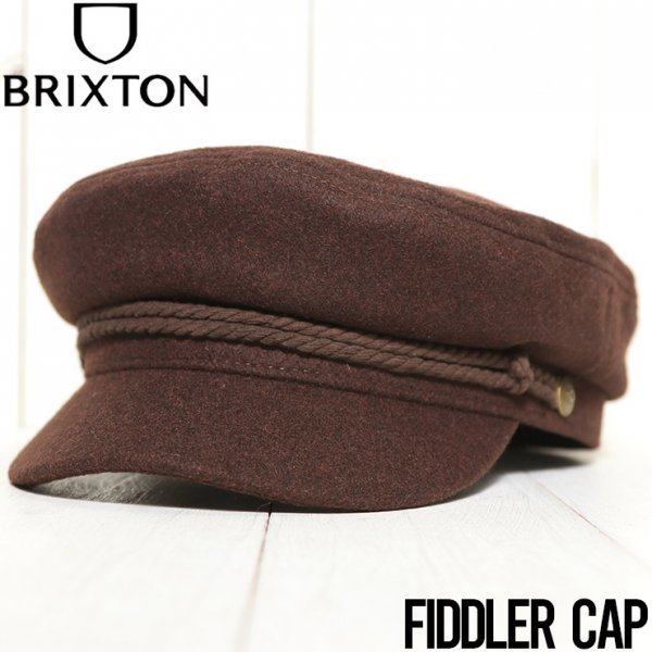 BRIXTON ブリクストン FIDDLER CAP ハンチング マリンキャップ 10772 CHOCO　Sサイズ