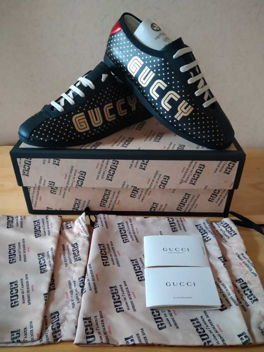 新品未使用 付属品完備 正規 GUCCI グッチ GUCCY FALACER レザー Bee