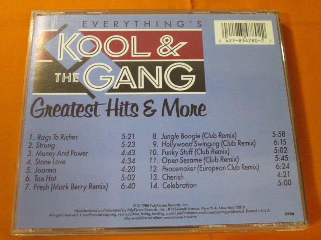 ♪♪♪ クール＆ザ・ギャング Kool & The Gang 『 Everything's Kool & The Gang: Greatest Hits & More 』輸入盤 ♪♪♪の画像2