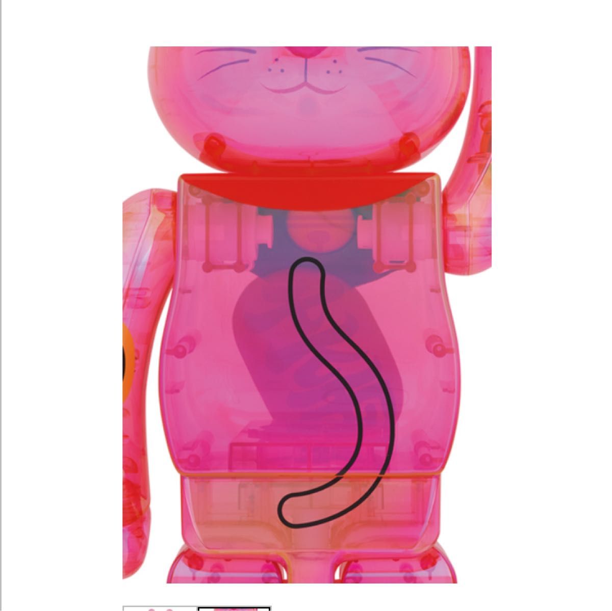 BE@RBRICK 招き猫 桃色透明メッキ 1000% | keramorosso.com