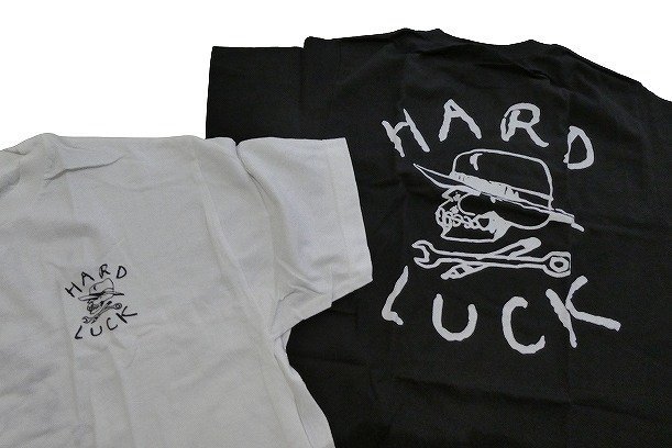 JB即決 大特価！ 2枚セット HARD LUCK ハードラック O.G LOGO オリジナルロゴ Tシャツ 黒と白 ブラック & ホワイト Sサイズ　新品_フロント＆バック