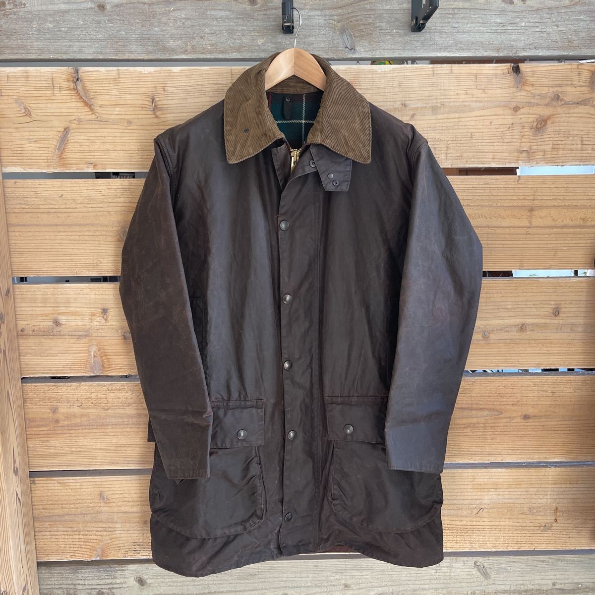 BARBOUR Border 2クラウン 40 バブアー ボーダー ヴィンテージ-