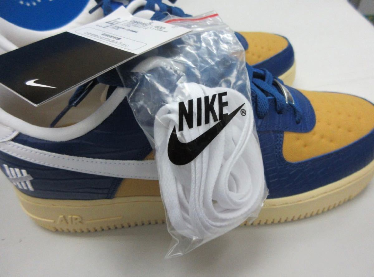 28.0cm【未使用★箱付き】ナイキ　NIKE UNDEFEATED AIR FORCE 1 LOW SP DM8462-400 エアフォース 1 ブルー×オレンジ BLUE_画像8