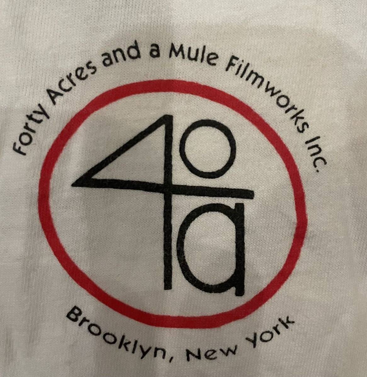 レア 希少 90’s 40 Acres And A Mule Spike Lee スパイクリー 映画 ロング Tシャツ ロンT ビンテージ ヒップホップ バンド アメリカ 古着_画像3