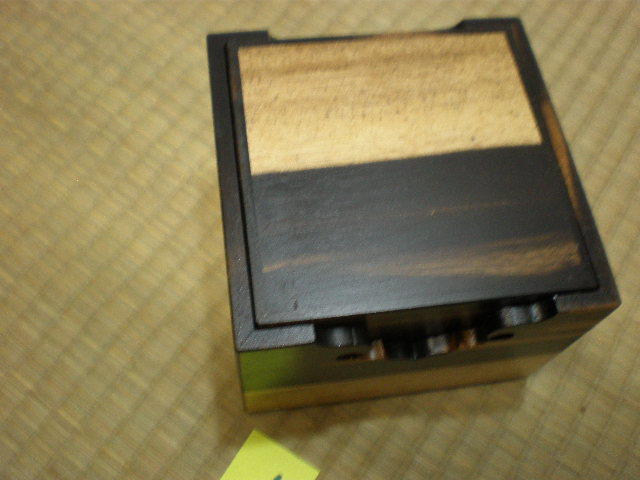 10, shogi piece box, rare . tree, black persimmon piece box, case 