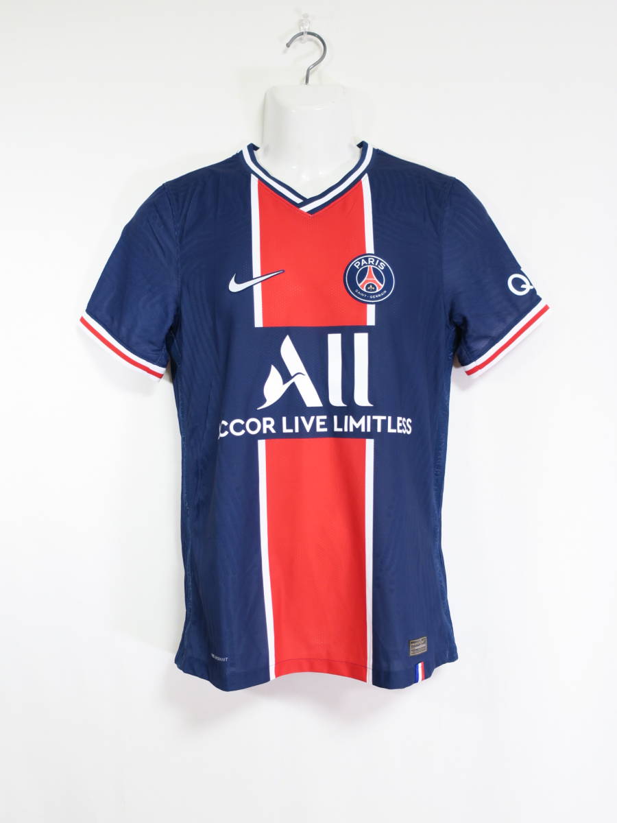 パリ・サンジェルマン PSG 20-21 オーセンティック ホーム ユニフォーム M ナイキ NIKE フランス Paris Saint-Germain シャツ 選手仕様_画像1