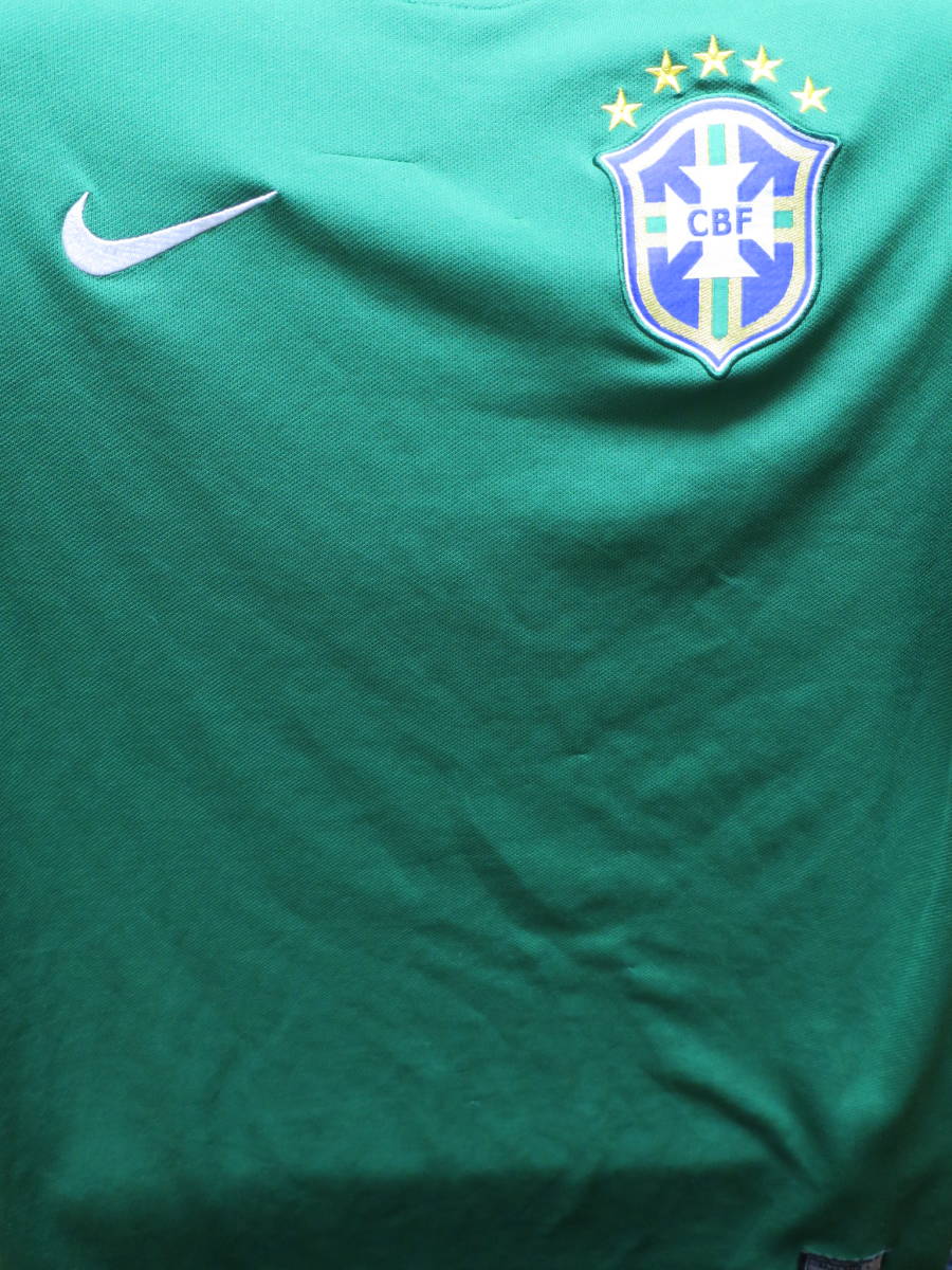 ブラジル代表 2014 ゴールキーパー GK ユニフォーム S ナイキ NIKE 送料無料 BRASIL サッカー シャツの画像6