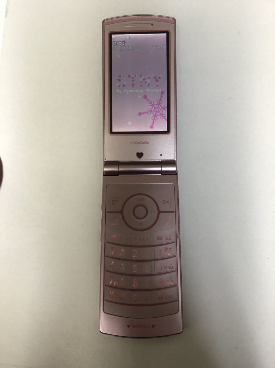 WEB限定カラー ◇ドコモ◇LEDカスタム携帯◇NEC FOMA N906iμ サマンサ