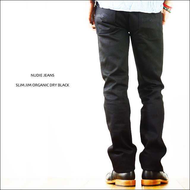 Nudie Jeans ヌーディージーンズ SLIM JIM/ORG DRY BLACKデニム Nudie Jeans ヌーディージーンズ SLIM JIM/ORG DRY BLACKデニム