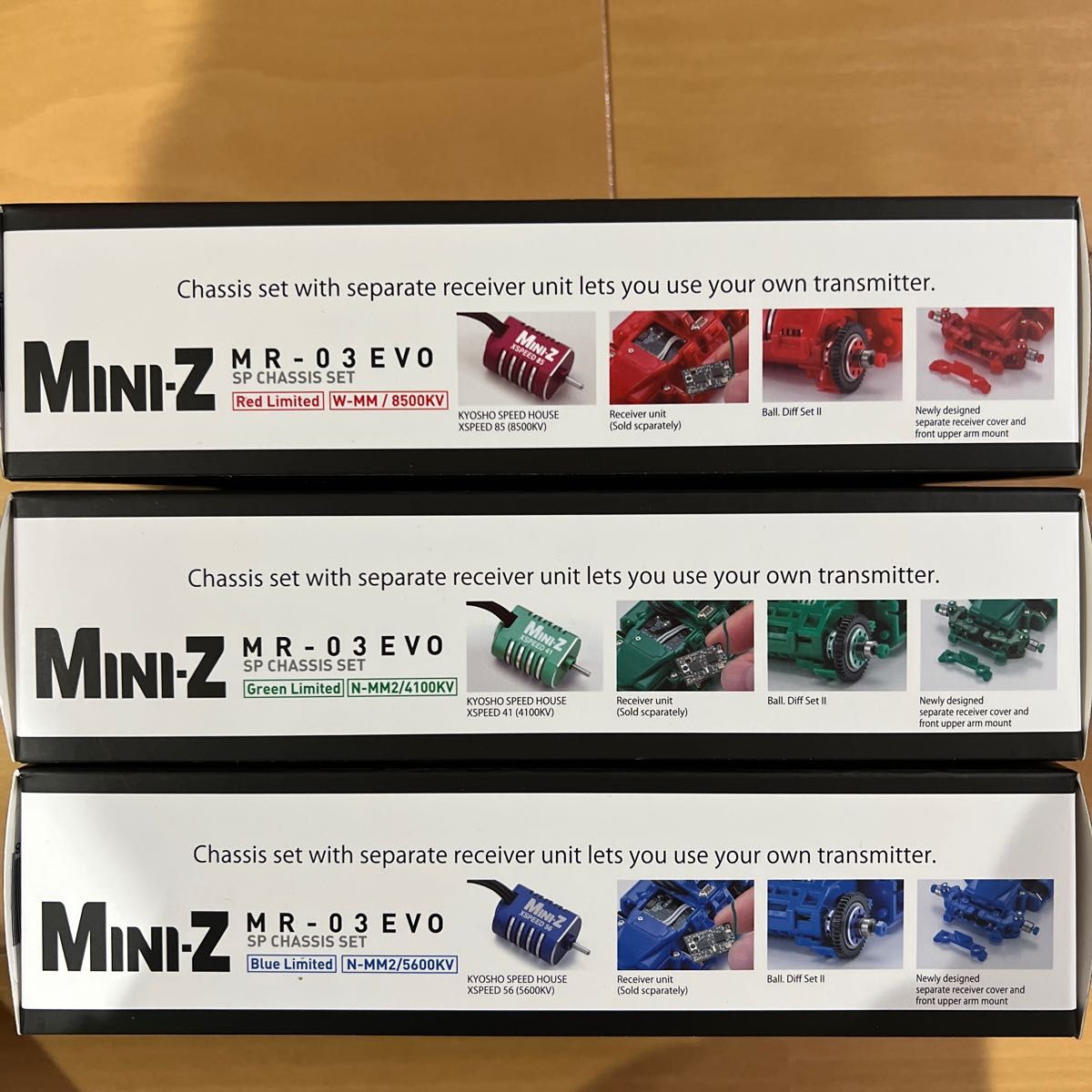 京商 MINI-Z ミニッツ Red/Green/Blue Limited MR-03EVO 3種類セット