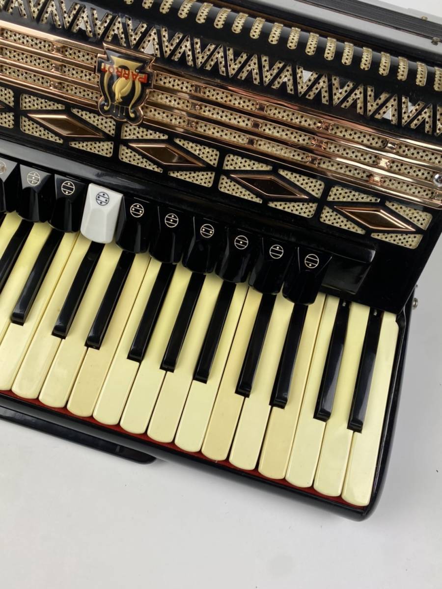 PARROT パロット アコーディオン 41鍵盤 黒 ブラック 吹奏楽器 鍵盤楽器 動作未確認 ケース付き mt122403の画像5