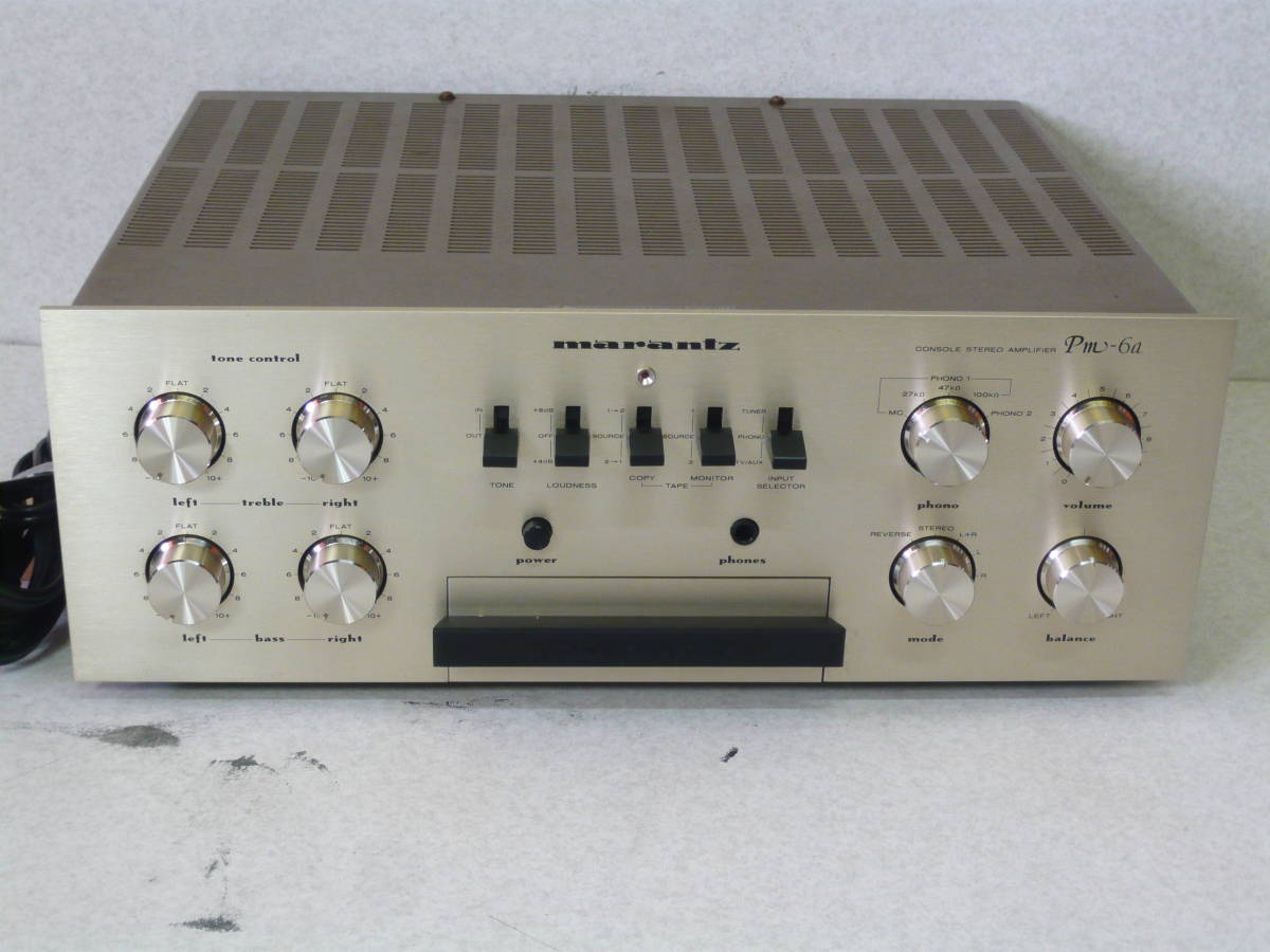 ☆Marantz PM-6a プリメインアンプ【1981年】-