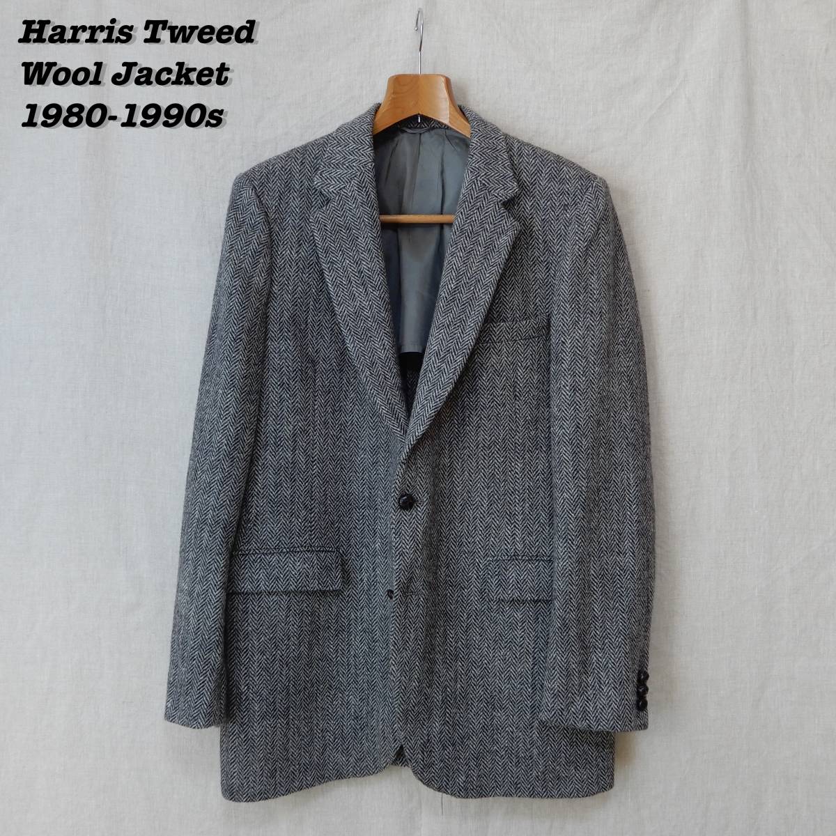 Harris Tweed Wool Tweed Jacket 1980s 1990s 44XLNG Vintage ハリスツイード ツイードジャケット 1980年代 1990年代 ヴィンテージ