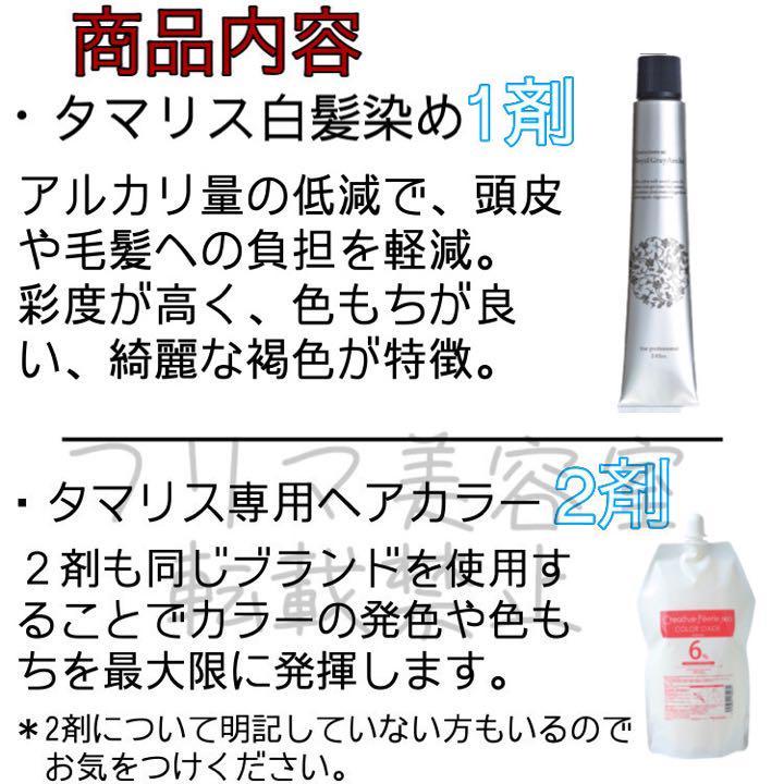 タマリス　白髪染めセット　ゴールドベージュ10-GB ロング用　ショート２回分