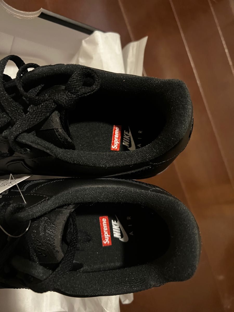 supreme NIKE AIRFORCE1 28cm 黒 新品未使用 シュプリーム ナイキ 箱