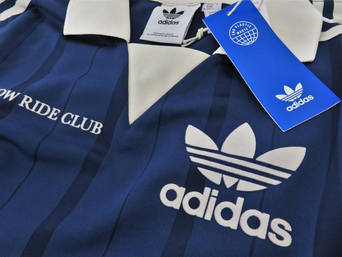  новый товар adidas Originals графика me Rollei do Club длинный рукав джерси -XS MELLOW RIDE CLUB Adidas Polo воротник cut and sewn HN1676