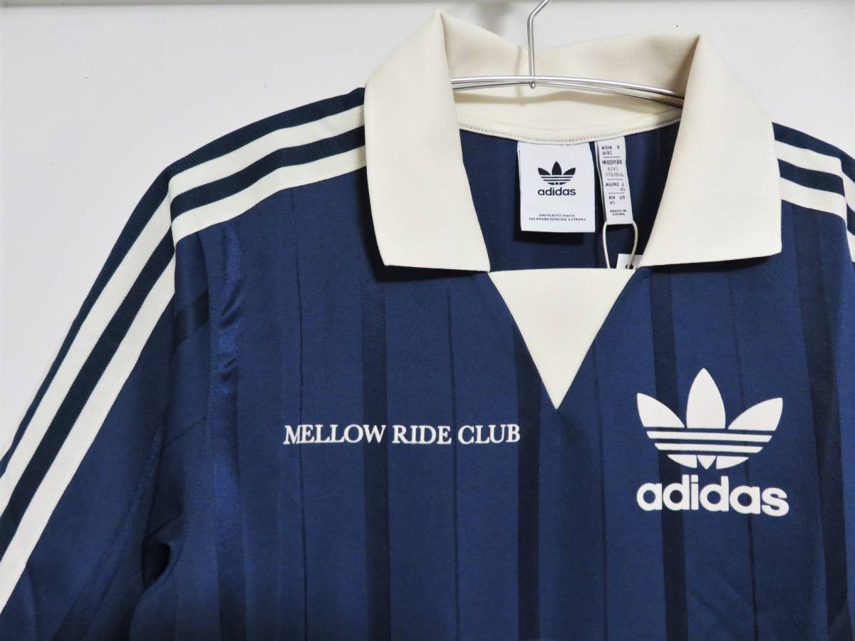  новый товар adidas Originals графика me Rollei do Club длинный рукав джерси -XS MELLOW RIDE CLUB Adidas Polo воротник cut and sewn HN1676