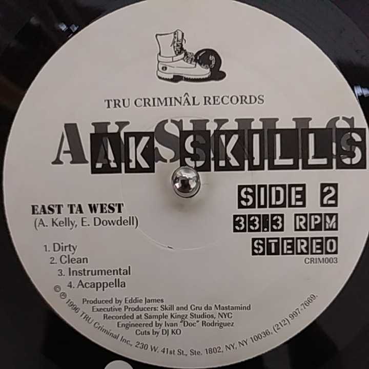 12inch US盤/AK SKILLS ONE LIFE TA LIVE_画像3