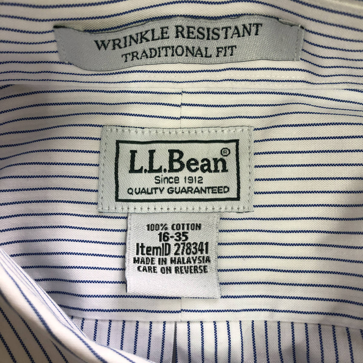 USA 古着 長袖シャツ エルエルビーン L.L.Bean BD ボタンダウンシャツ ストライプ 古着卸 BG0126_画像8