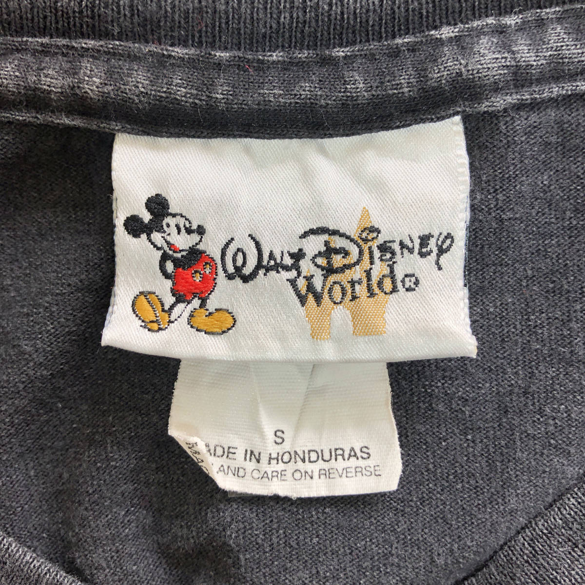 USA 古着 半袖 Tシャツ ディズニー Disney ミッキーマウス ティンカーベル ブラック メンズS 古着卸 激安 BA0563_画像6