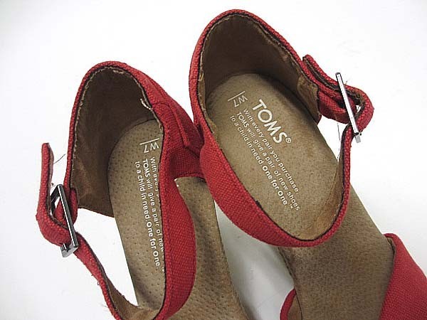 TOMS トムス ウェッジソール サンダル サイズ W7_画像4