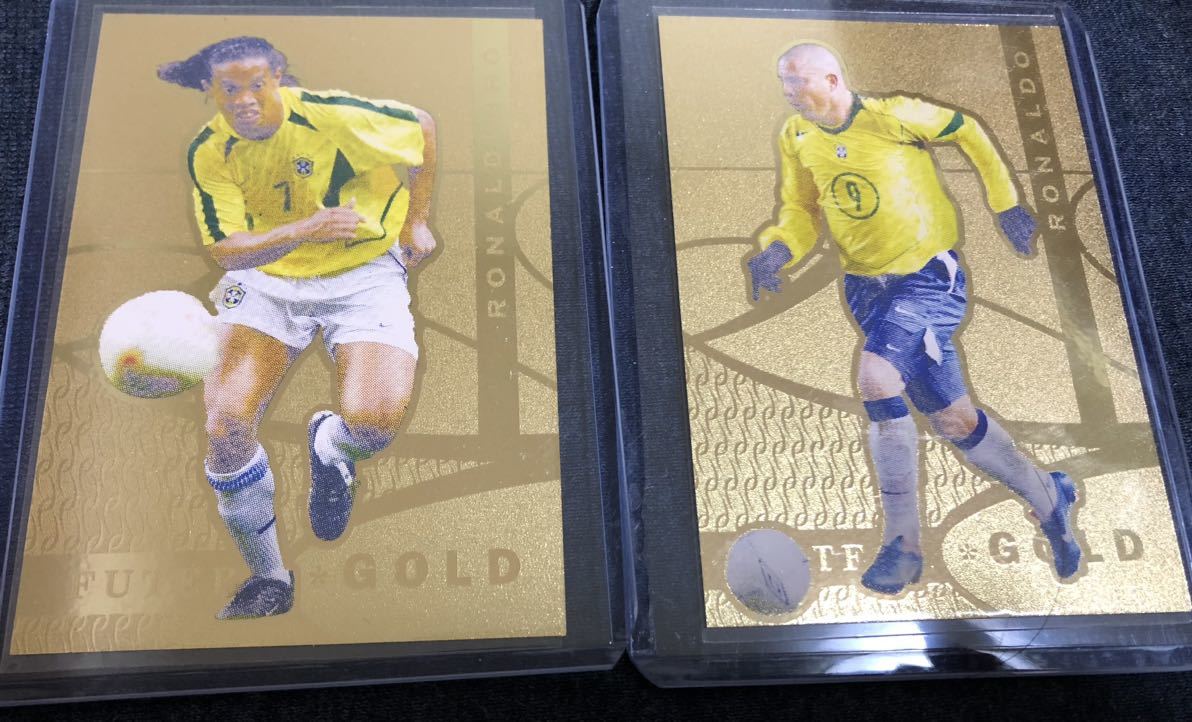 futera unique 2005 ブラジル代表ロナウド ロナウジーニョ ゴールドカードの画像1