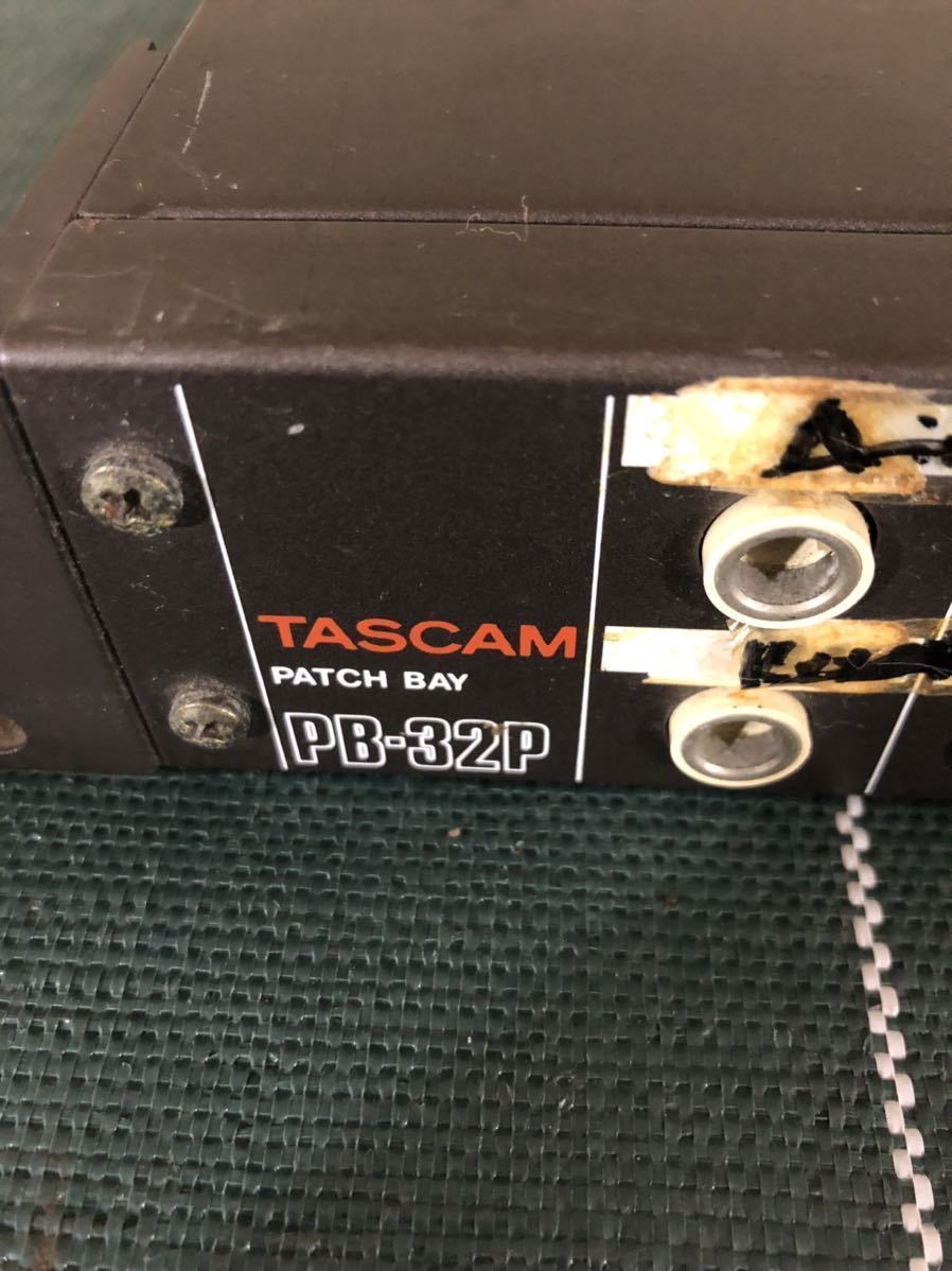 *TASCAM patch bay PB-32P recording audio selector PA equipment *