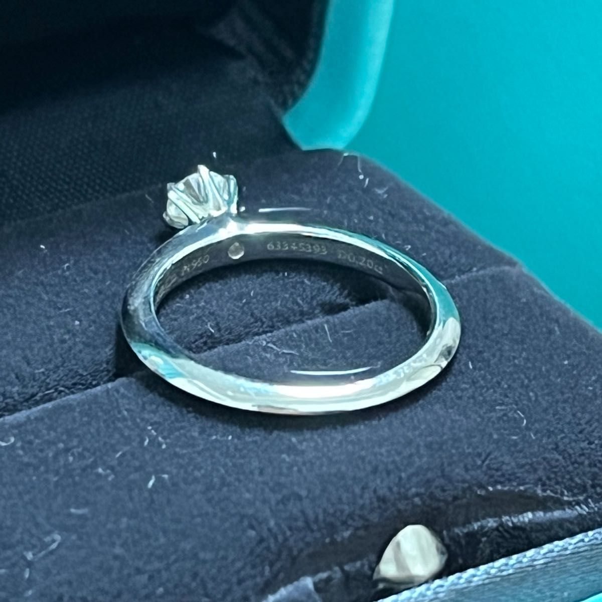 ティファニー セッティング エンゲージメント リングTIFFANY&Co. ダイヤモンド リング 0.2カラット　婚約指輪