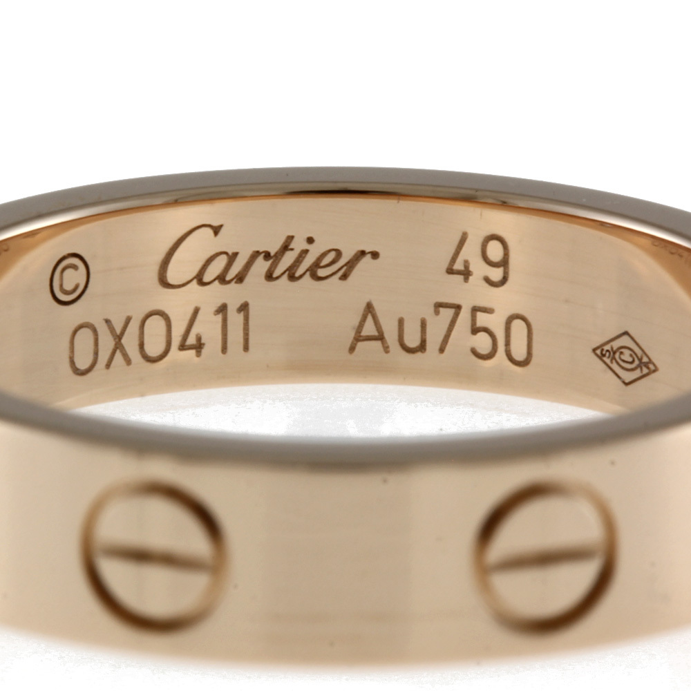 直送商品 カルティエ CARTIER ミニラブ #49 リング・指輪 9号 18金 K18