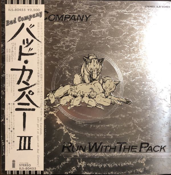 帯付 Bad Company Run With The Pack / バット・カンパニー / ILS-80455 / 見開き_画像1