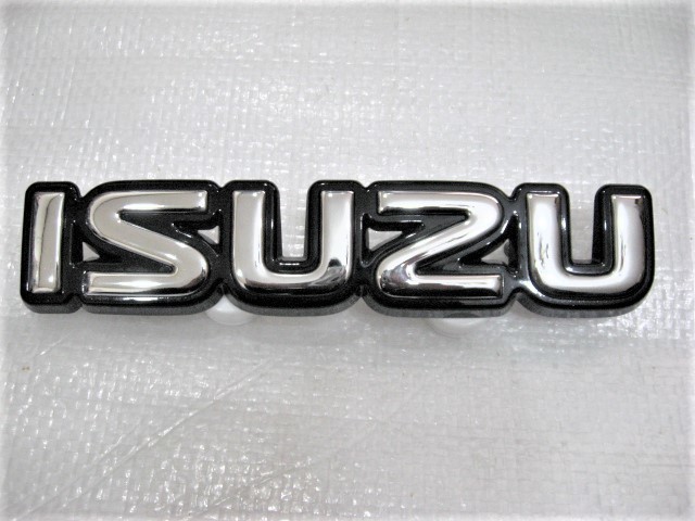 ★希少 ISUZU いすゞ イスズ ビッグホーン? 55×262 取付車種不明 897083 214 ロゴ エンブレム 旧車1点 中古2!_画像2