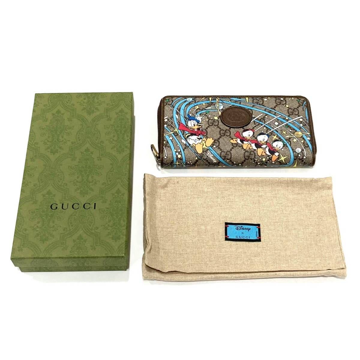 新品未使用☆送料無料☆GUCCI×Disney ドナルド 長財布 647940-