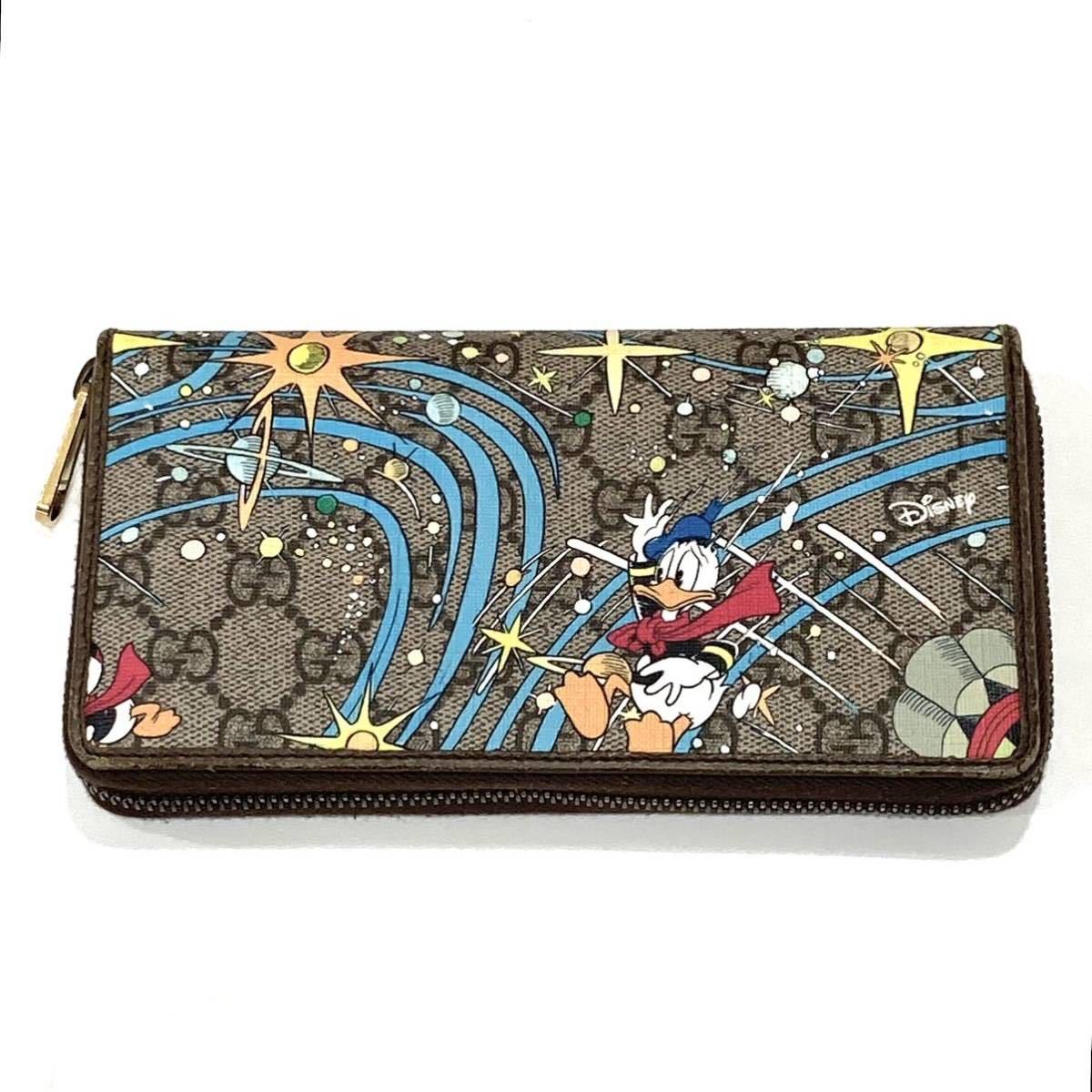 新品未使用☆送料無料☆GUCCI×Disney ドナルド 長財布 647940-