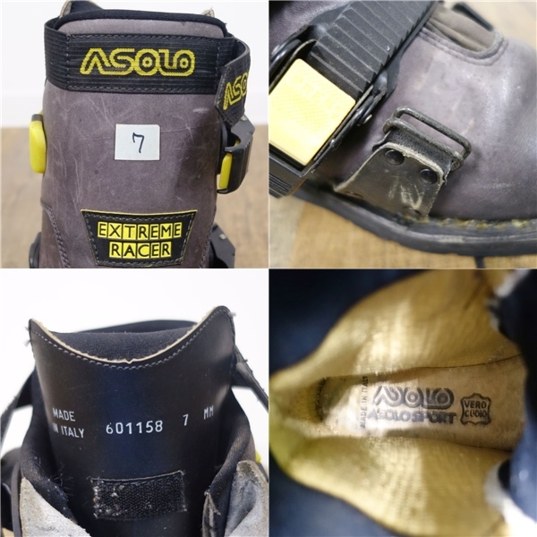 アゾロ スポーツ ASOLO SPORTS エクストリーム レーサー 3ピン テレマーク スキー レザー ブーツ 26.0cm シューズ 登山 ch12dn-rk26y01959の画像10