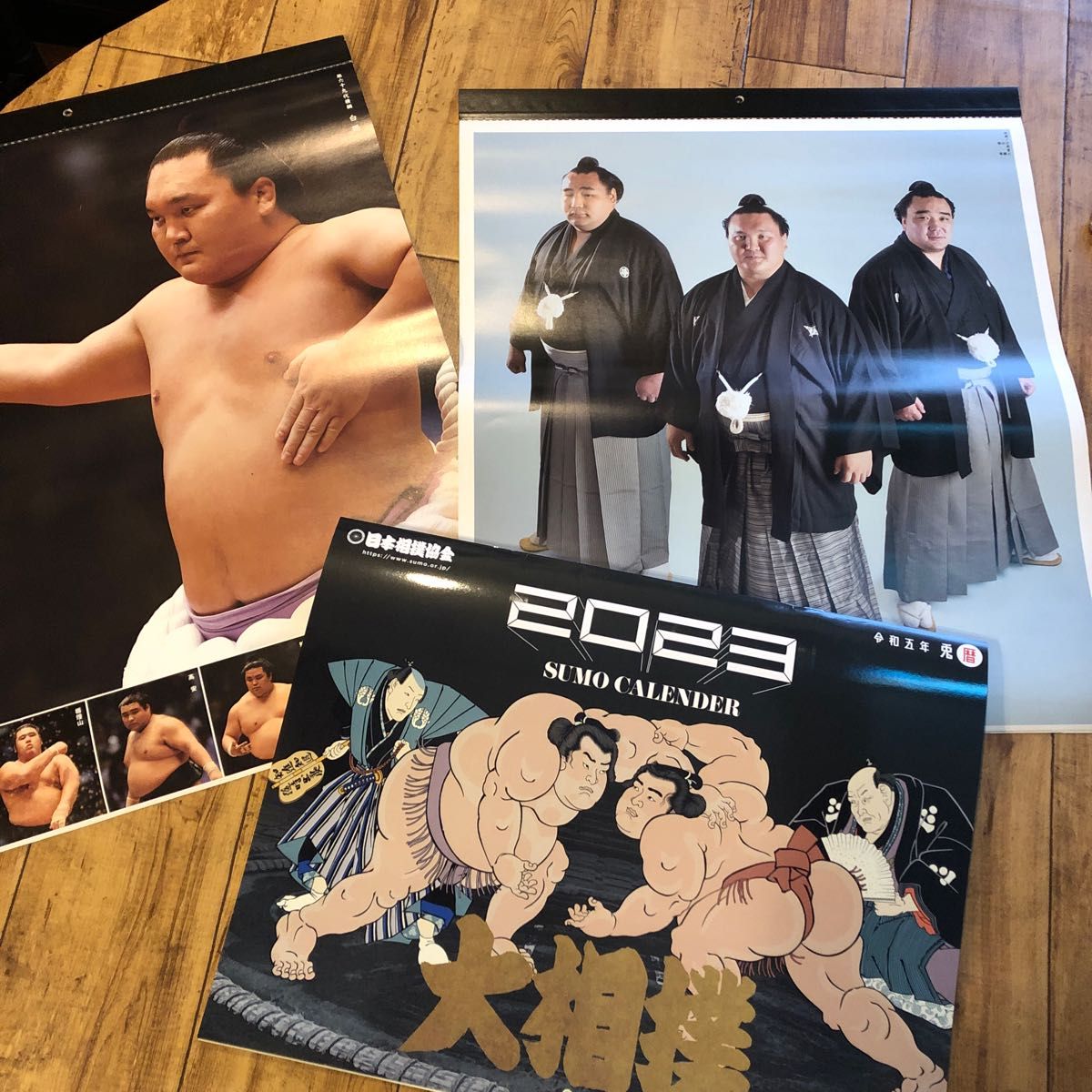 大相撲ファンの方　壁掛けカレンダー他セット