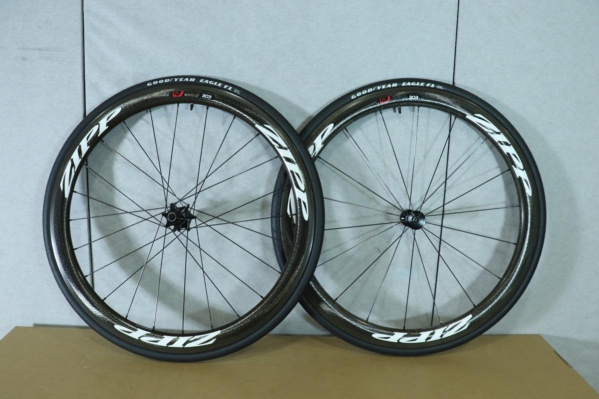 パーツ ○ZIPP ジップ 303 Firecrest シマノフリー カーボンホイール
