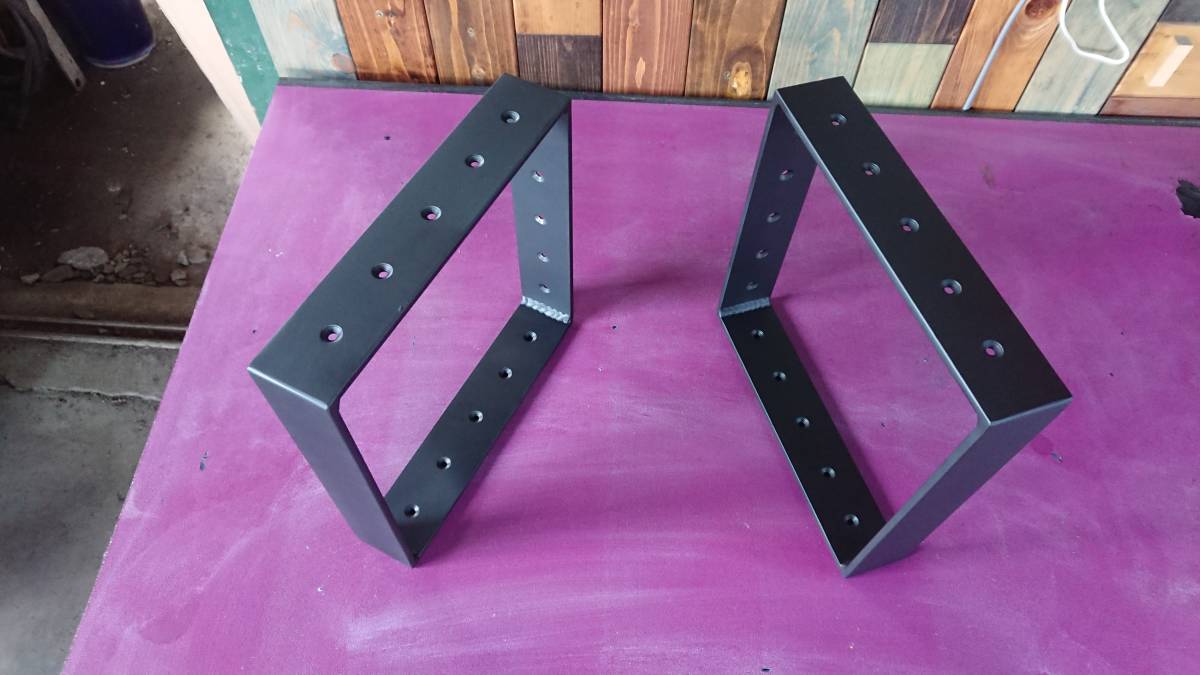  mat . iron . all-purpose metallic material! 50×250×250mm * type 2 piece set wall shelves receive shelf middle . iron legs bench legs 