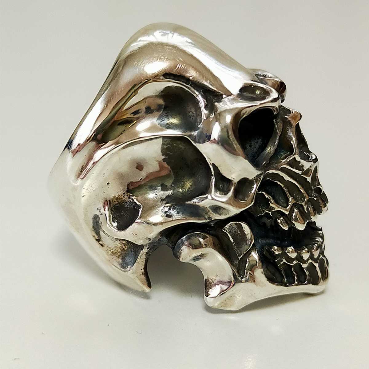 Loud Style Design ラウドスタイルデザイン LSD GET IN THE RING LOUDER LGR-004 スカルリング 16号 silver925/シルバー925 Loud Style Design ラウドスタイルデザイン LSD GET IN THE RING LOUDER LGR-004 スカルリング 16号 silver925/シルバー925