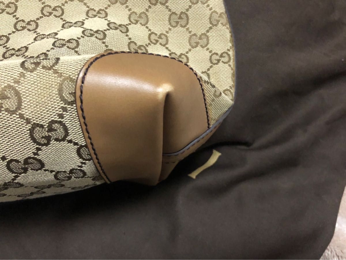 希少】GUCCI ポーチ付き GG柄 トートバッグ ベージュ GGキャンバス