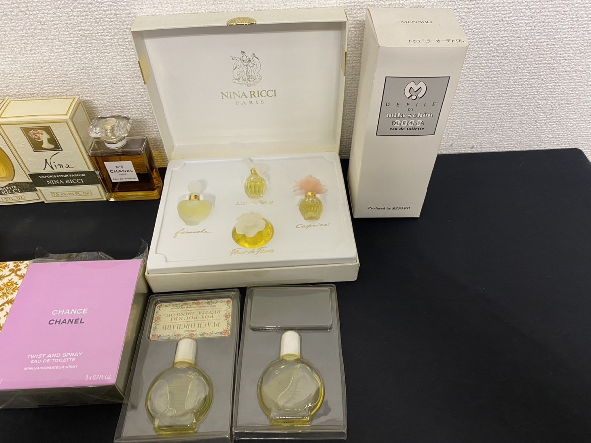 香水　まとめて　大量　CHANEL　シャネル　ROCHAS　ARMANI　NINA RICCI　ブランド香水　箱付含む　フレグランス　現状品_画像5