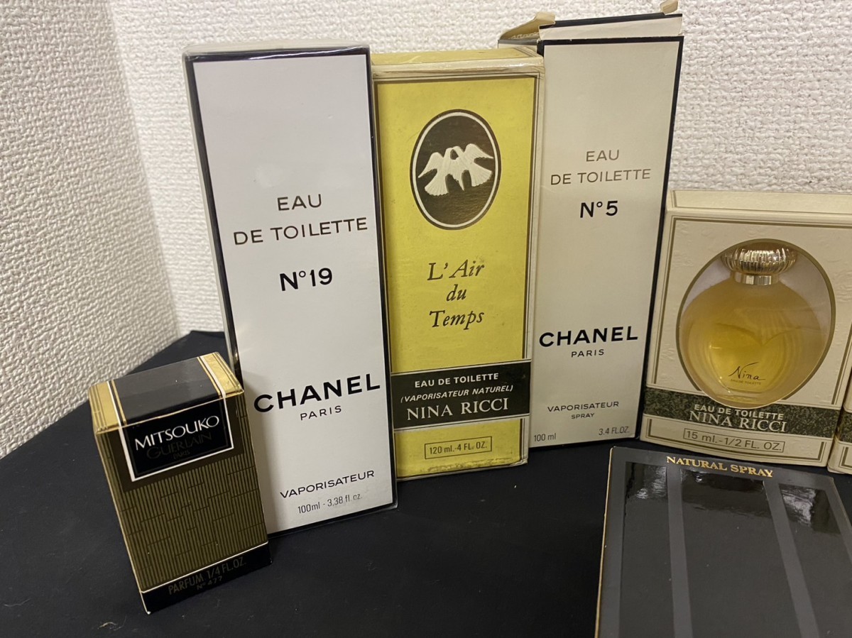 香水　まとめて　大量　CHANEL　シャネル　ROCHAS　ARMANI　NINA RICCI　ブランド香水　箱付含む　フレグランス　現状品_画像2