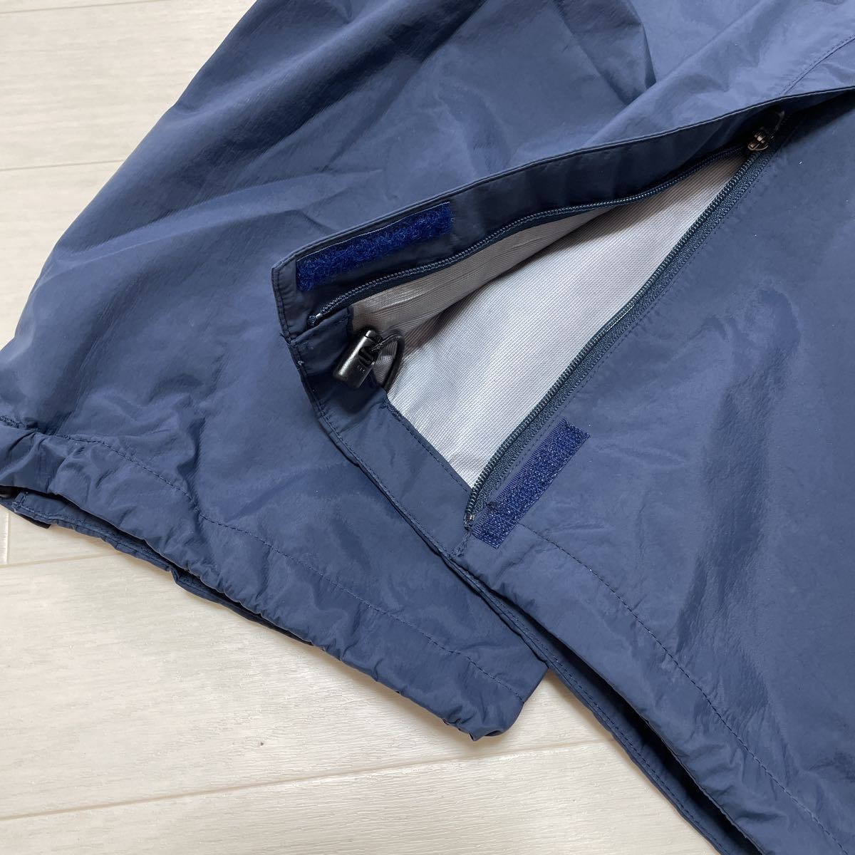 HELLY HANSEN ヘリーハンセン SCANDZA HELLY RAINSUIT レインウェア ボーダー レッド/ネイビー 収納袋 レディースL 美品