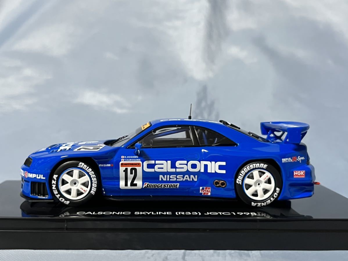  EBBRO производства Calsonic Skyline GT-R (R33) 1998 год JGTC 1/43