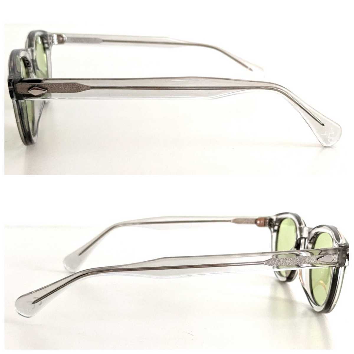 美品 GI GLASSES カルチャーバンク CULTURE BANK 同型 ヴィンテージ セーフティ メガネ サングラス カラーレンズ クリアグレー 緑 グリーン