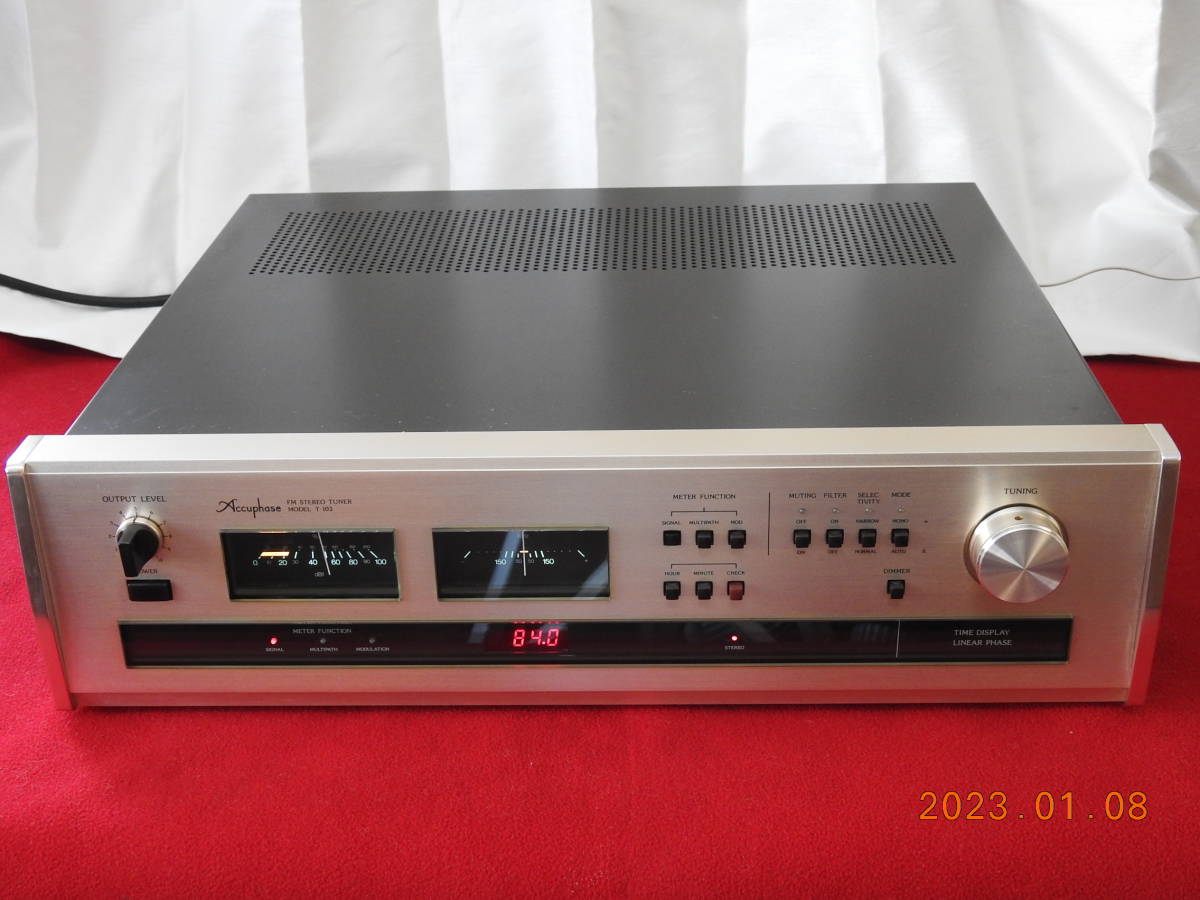 ☆Accuphase T-103 FMチューナー メンテナンス済 美品