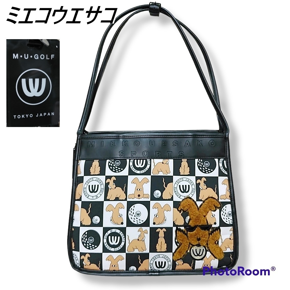 ミエコウエサコ ゴルフバッグ 総柄 ショルダーバッグ MIEKO ミエコウエサコ ゴルフバッグ 総柄 ショルダーバッグ MIEKO