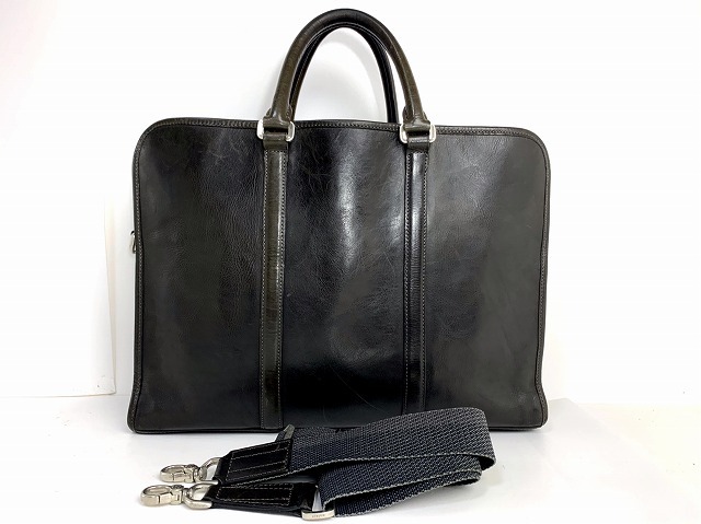  free shipping * aniaryani have men's leather 2Way business bag tote bag Brief 