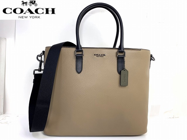 値引 COACH メンズ コーチ 極美品☆送料無料☆ ベケット トートバッグ