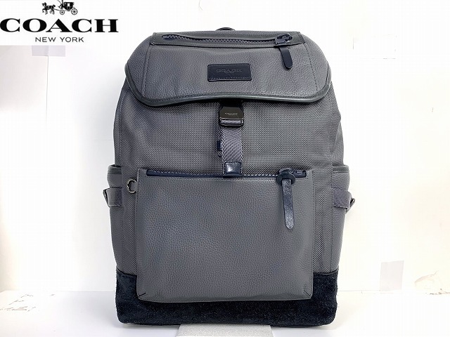 極美品 送料無料 レアモデル コーチ メンズ COACH レザー スエード