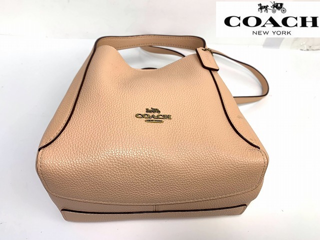  ultimate beautiful goods * free shipping * Coach COACH leather is do Lee 2Way shoulder bag handbag 